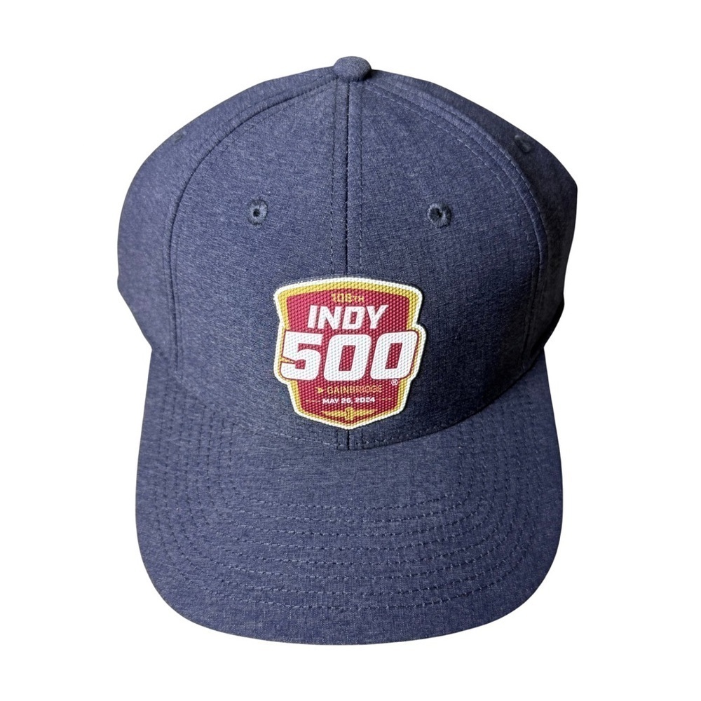 2024 Indy‎ 500 Navy Cap 108TH Running 3D Logo Collector Hat Adjustable Strap